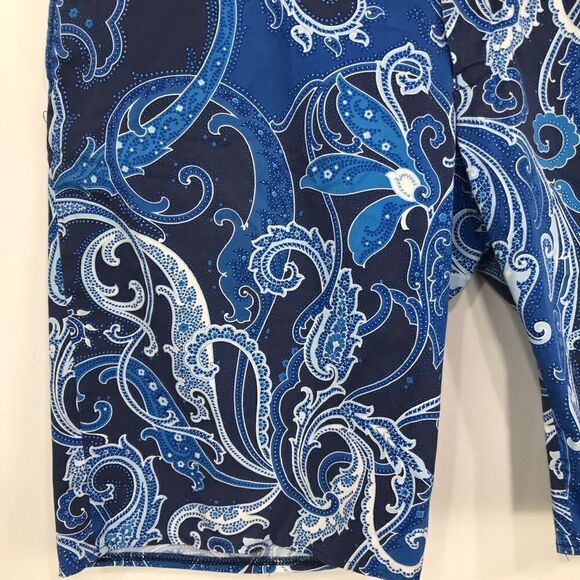 Ralph Lauren Sport RLX Blue White Paisley Print Classic Cotton Shorts - Picture 4 of 13